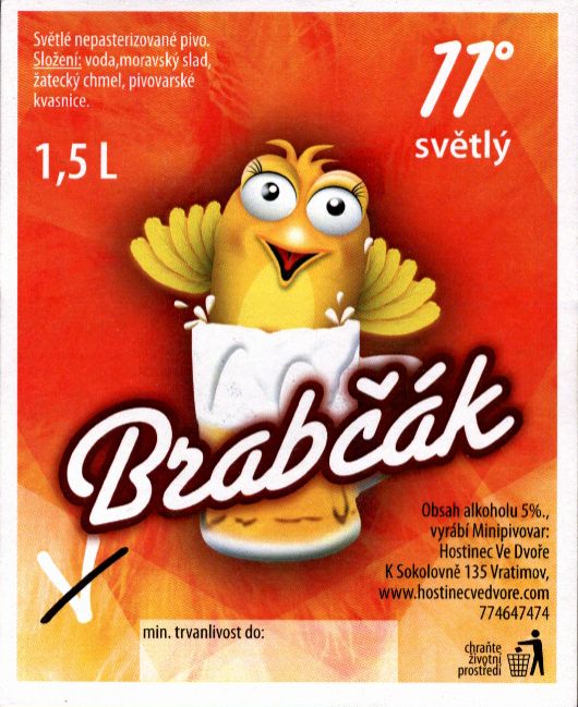 11° světlý Brabčák (1,5L) (Vratimov) (S)
