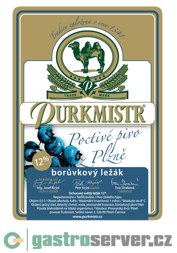 12% PURKMISTR borůvkový ležák (rok 2013)