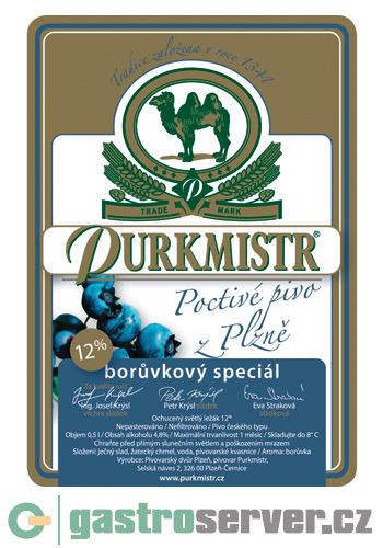 12% PURKMISTR borůvkový speciál (rok 2010)