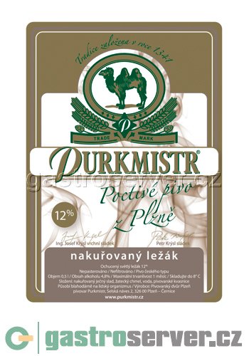 12% PURKMISTR nakuřovaný ležák (rok 2009)