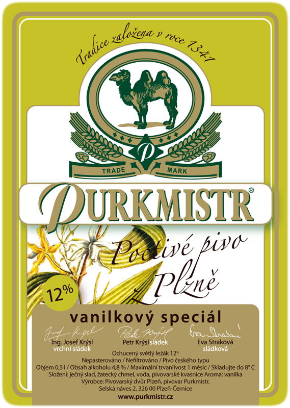 12% PURKMISTR vanilkový speciál (rok 2012)