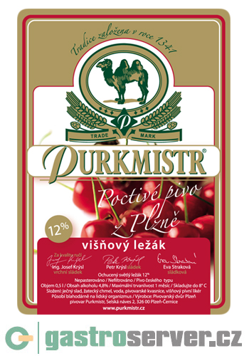 12% PURKMISTR višňový ležák (rok 2013)