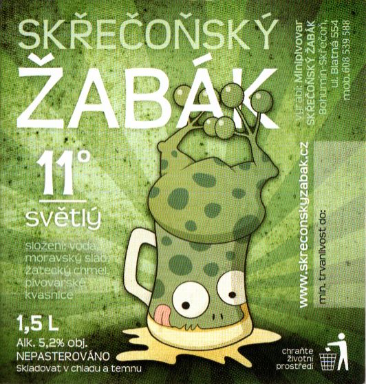 11° SKŘEČOŇSKÝ ŽABÁK světlý (1,5L) (Bohumín-Skřečoň) (S)