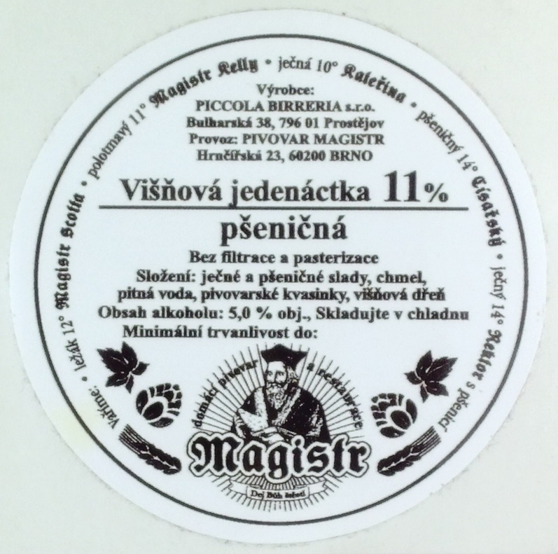 Magistr Višňová jedenáctka 11% pšeničná (sudovka) (Magistr-Brno) (S)