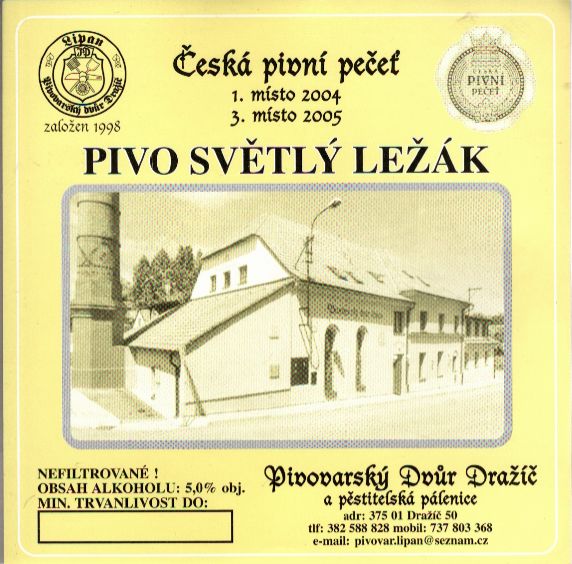 PIVO SVĚTLÝ LEŽÁK (Dražíč) (E)