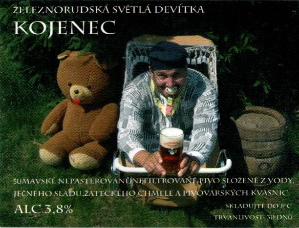 ŽELEZNORUDSKÁ SVĚTLÁ DEVÍTKA KOJENEC (Železná Ruda) (pivo v ruce) (S)