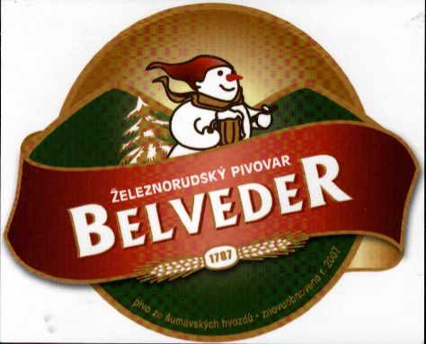 ŽELEZNORUDSKÝ PIVOVAR BELVEDER 1787 (univerzální samolepka)