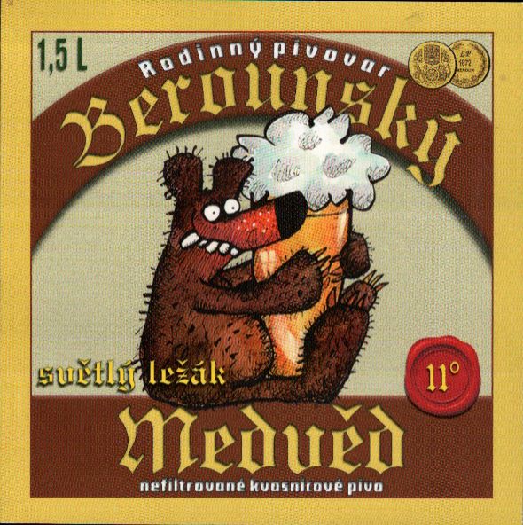 11° Berounský Medvěd světlý ležák (1,5L) (Beroun) (S)
