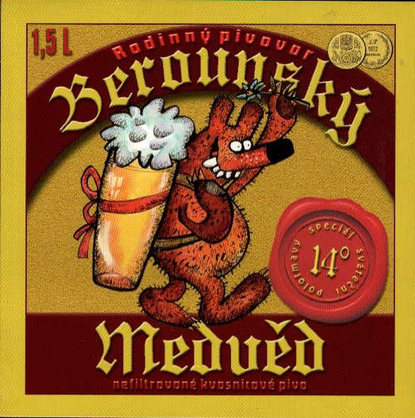 14° Berounský Medvěd polotmavý speciál sváteční (1,5L) (Beroun) (S)