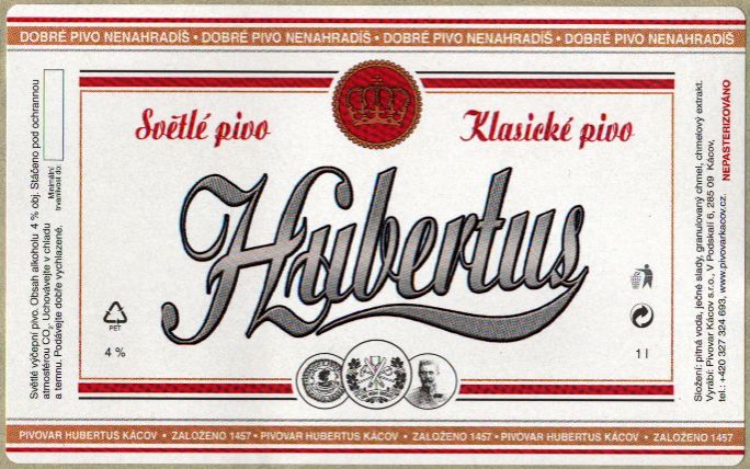 Hubertus Světlé pivo Klasické pivo (Kácov) (S)