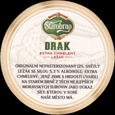 Starobrno DRAK EXTRA CHMELENÝ LEŽÁK (PTVP-K-ab) 