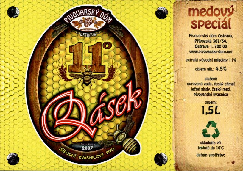 11° Qásek medový speciál (1,5L) (Qásek-Ostrava)