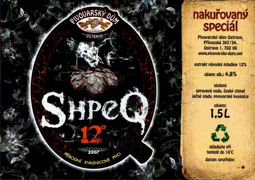 12° SHPEQ nakuřovaný speciál (1,5L)  (Qásek-Ostrava) (S)