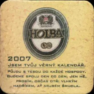 HOLBA 2007 JSEM TVŮJ VĚRNÝ KALENDÁŘ. (PTVP-Č-ab) 