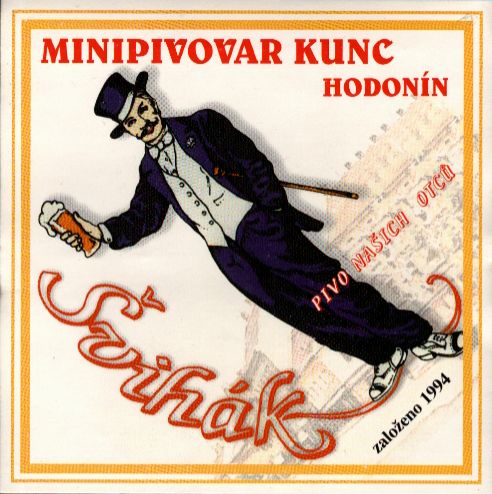 MINIPIVOVAR KUNC HODONÍN Švihák PIVO NAŠICH OTCŮ založeno 1994 (malá) 