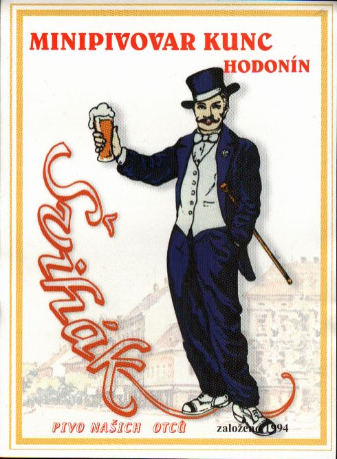 MINIPIVOVAR KUNC HODONÍN Švihák PIVO NAŠICH OTCŮ založeno 1994 (velká)