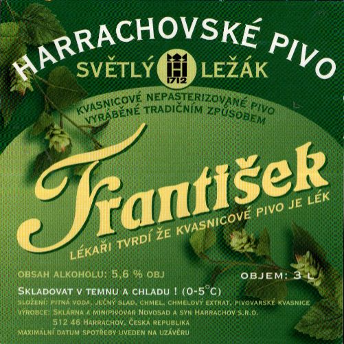 František LÉKAŘI TVRDÍ ŽE KVASNICOVÉ PIVO JE LÉK (3L) (Harrachov) (S)