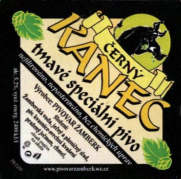ČERNÝ KANEC tmavé speciální pivo č.1 