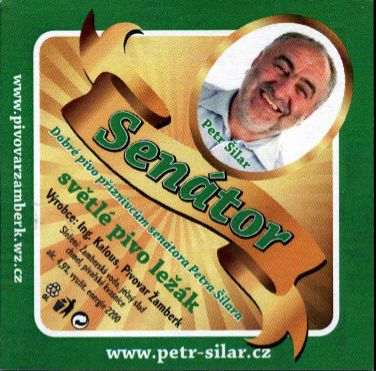 Petr Šilar Senátor světlé pivo ležák  