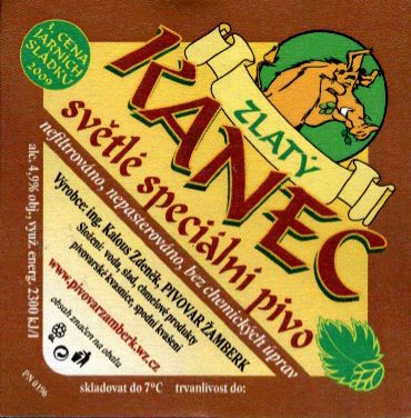 ZLATÝ KANEC světlé speciální pivo č.1 