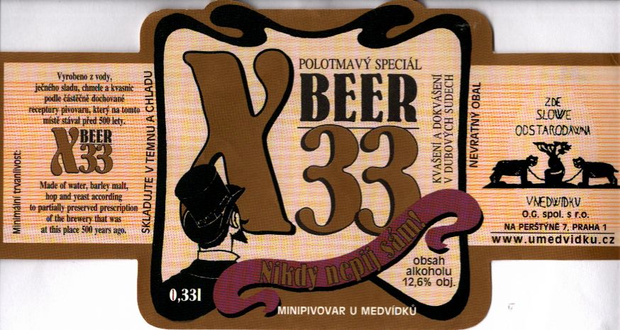 X33 BEER POLOTMAVÝ SPECIÁL (0,33L) 