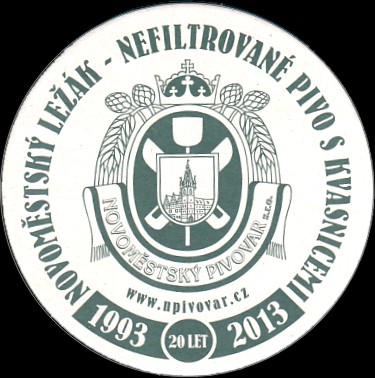 NOVOMĚSTSKÝ PIVOVAR s.r.o. 1993-2013 20 LET (PTMP-K-ab)