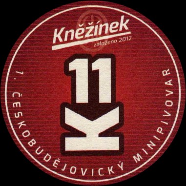 Kněžínek založeno 2012 K11 1. ČESKOBUDĚJOVICKÝ MINIPIVOVAR (červený) č.2 (PTMP-K-a+b)