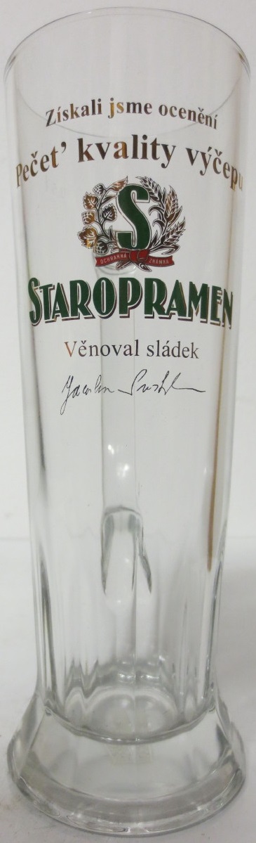 STAROPRAMEN Pečeť kvality výčepu Věnoval sládek (0,5L) s uchem vysoký