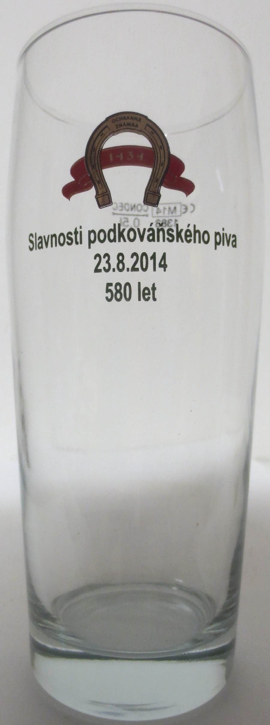 Slavnosti podkováňského piva 23.8.2014 580 let (0,5L) Willi