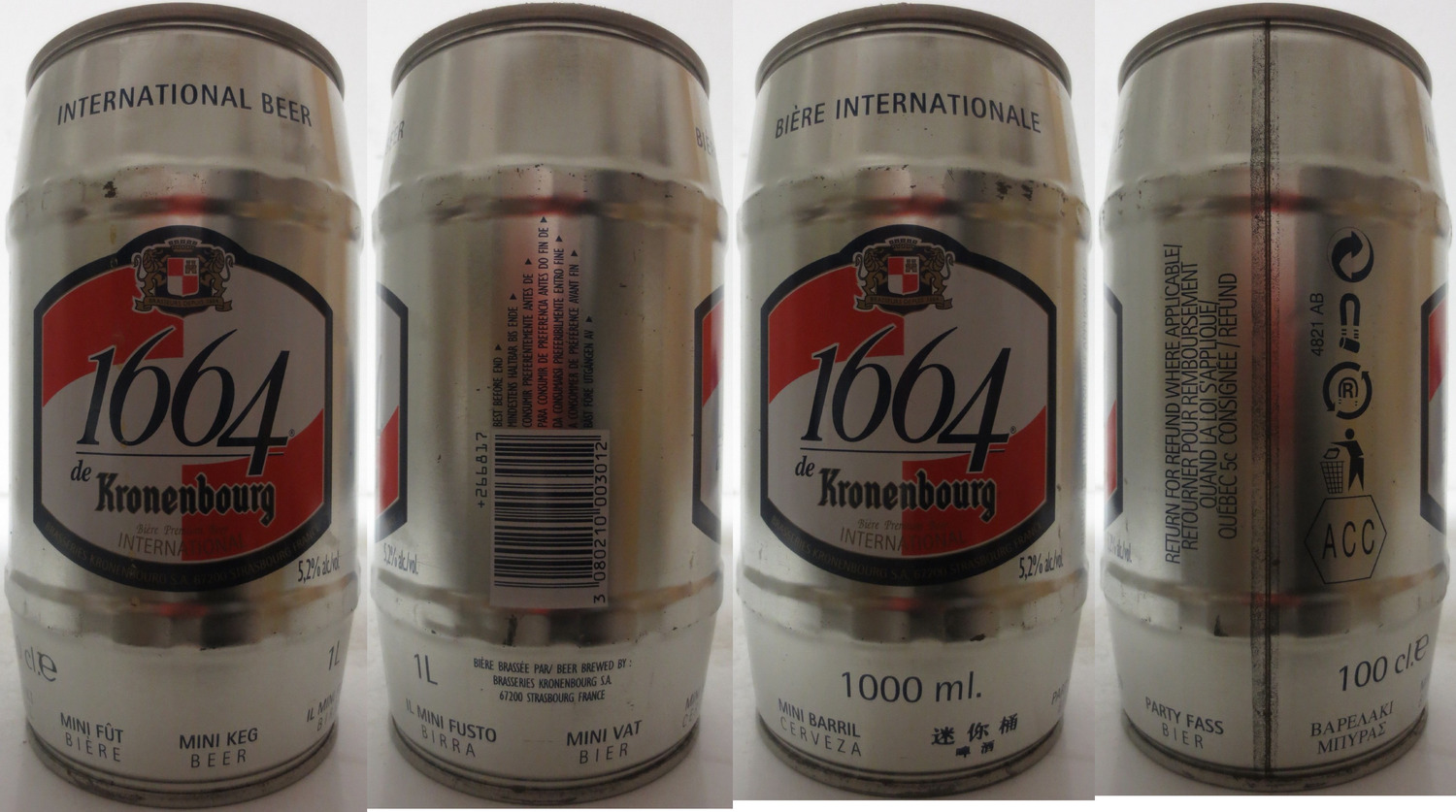 Kronenbourg 1664 INTERNATIONAL BEER (100cl) (T/O) Nr.1 