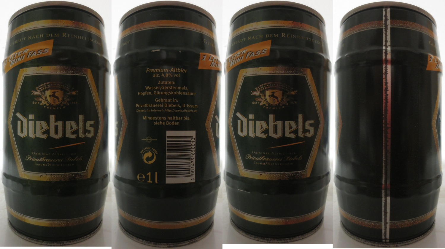 Diebels 1 LITER MINI FASS from GERMANY (100cl) (B/O) Nr.1 