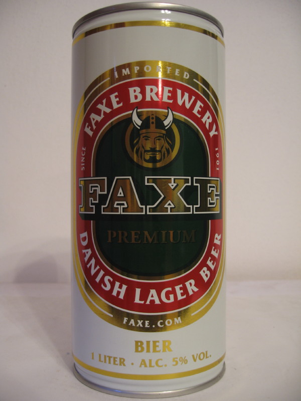 FAXE PREMIUM DANISH LAGER BEER FAXE.COM (CS) (T/O)