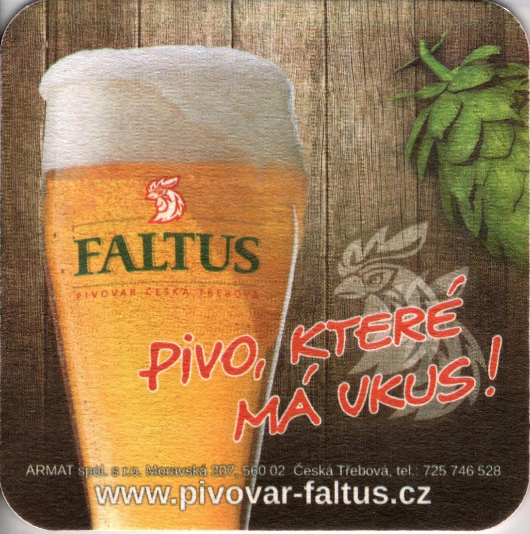 FALTUS PIVOVAR ČESKÁ TŘEBOVÁ PIVO,KTERÉ MÁ VKUS! č.4 (PTMP-Č-a)