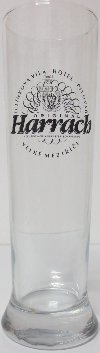 JELÍNKOVA VILA - HOTEL - PIVOVAR ORIGINAL Harrach VELKÉ MEZIŘÍČÍ (0,5L) štuc