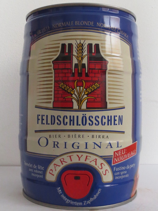 FELDSCHLÖSSCHEN Bier Biere Birra ORIGINAL PARTYFASS (Switzerland) Nr.1 