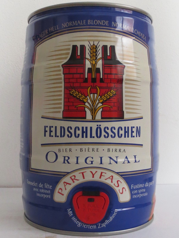 FELDSCHLÖSSCHEN Bier Biere Birra ORIGINAL PARTYFASS (Switzerland) Nr.2