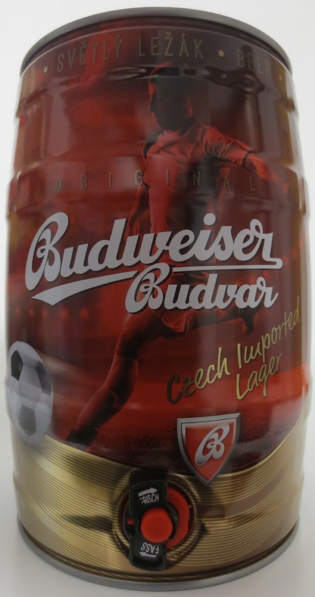 Budweiser Budvar Czech Imported Lager football 2016