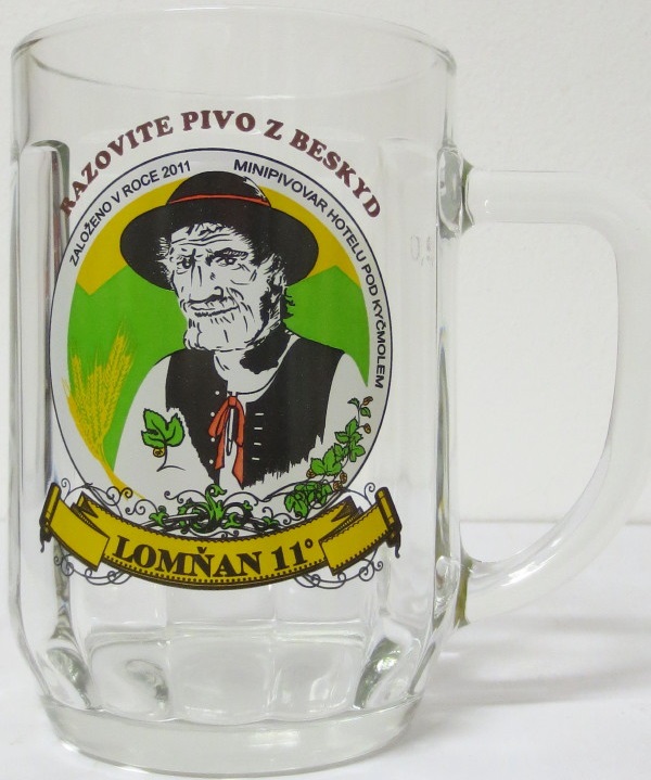 LOMŇAN 11° RAZOVITE PIVO Z BESKYD (zelený nápis nahoře) (0,5L) Praha č.2