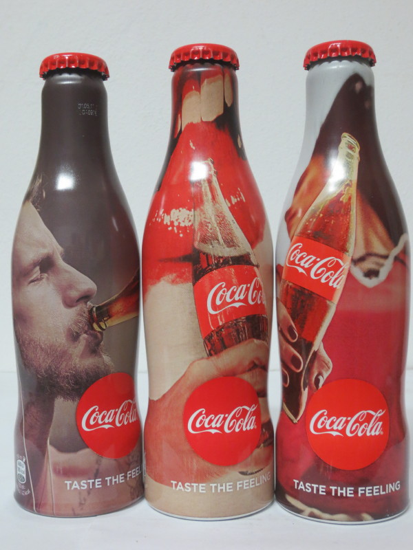 Coca Cola TASTE THE FELING SET 3 BOTTLES  (25cl) (AUSTRIA)