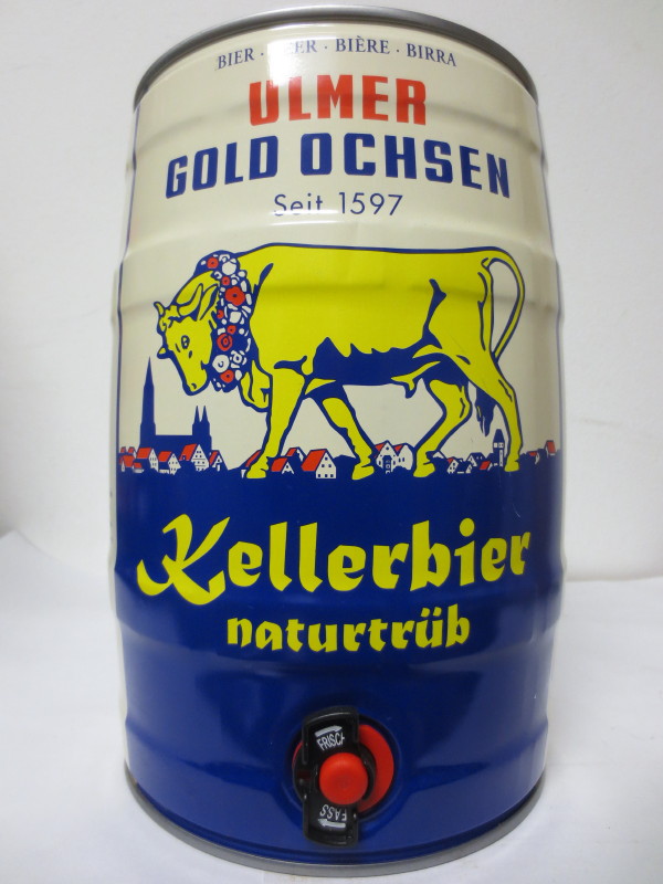 ULMER GOLD OCHSEN Seit 1597 Kellerbier naturtrüb