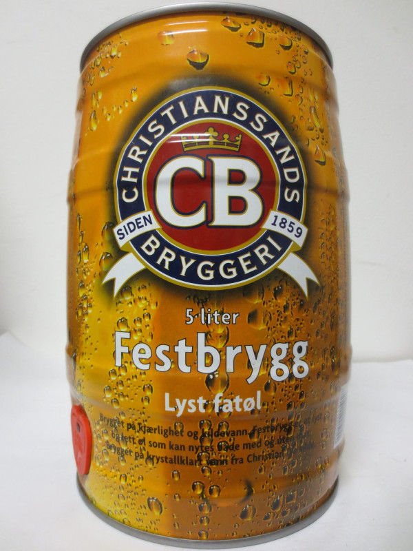 CB CHRISTIANSSANDS BRYGGERIE 5 Liter Festbrygg Lyst fatol