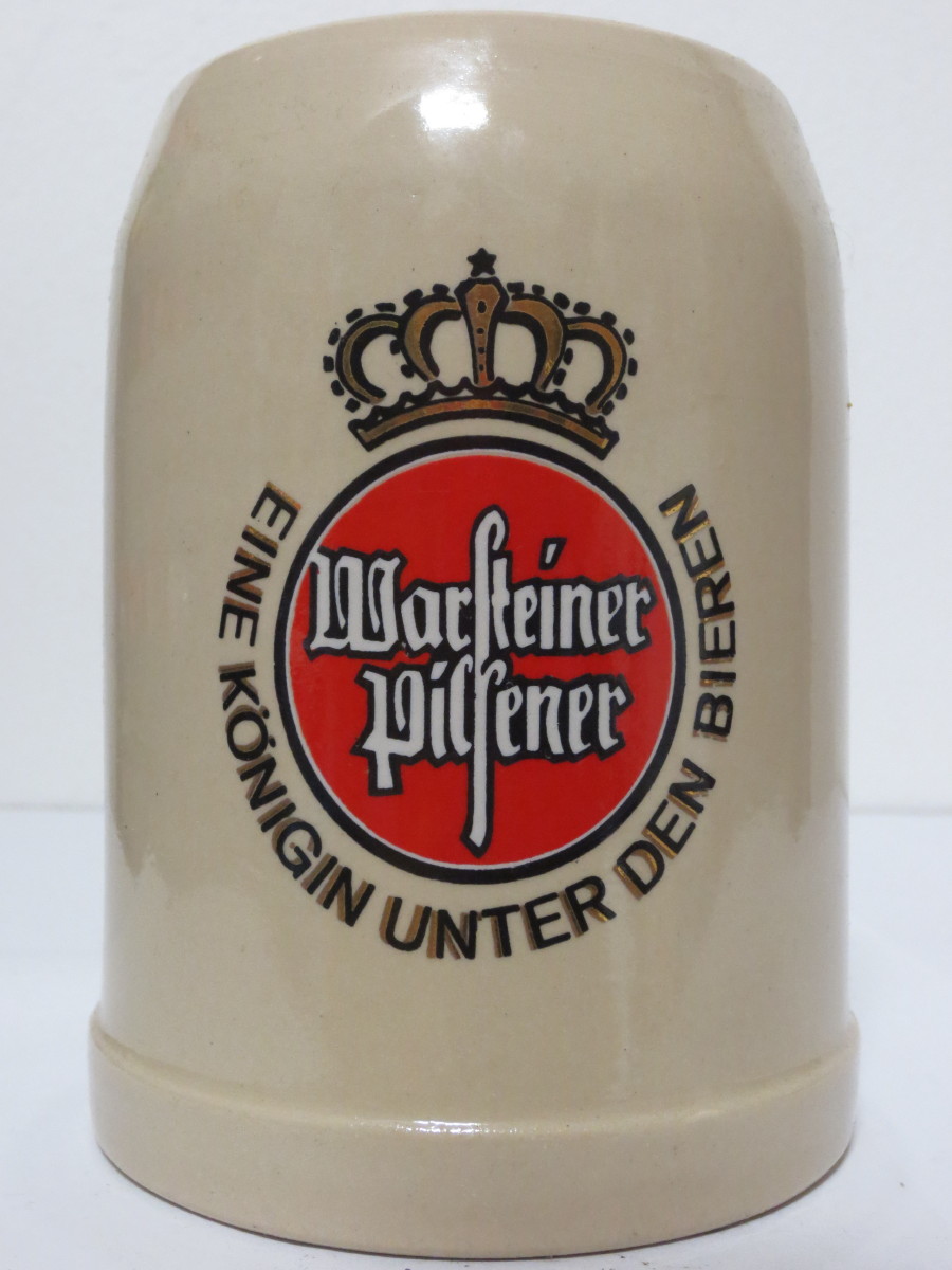 Warsteiner Pilsener EINE KÖNIGIN UNTER DEN BIEREN (0,5L) keramický korbel 