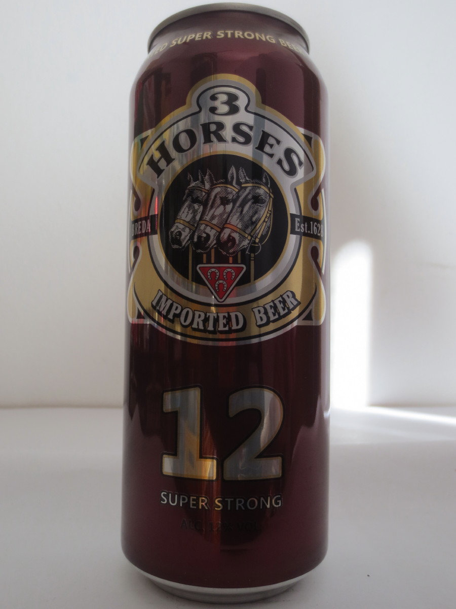 3 HORSES IMPORTED BEER 12 SUPER STRONG (50cl) (B/O)