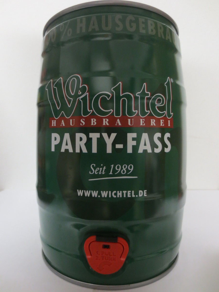 Wichtel HAUSBRAUEREI PARTY-FASS Seit 1989 WWW.WICHTEL.DE