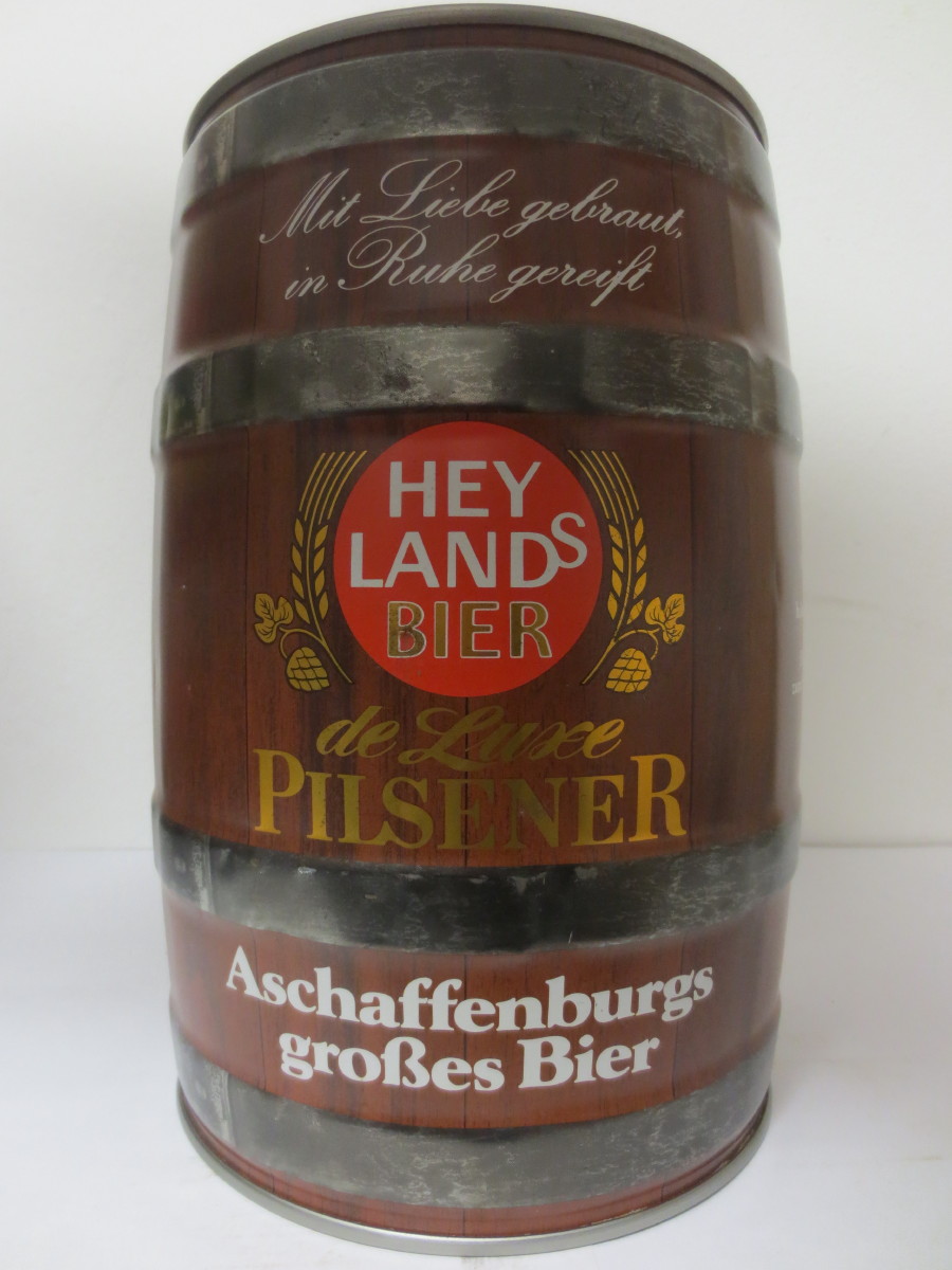 HEY LANDS BIER de Luxe Pilsener Aschaffenburgs grosses Bier 