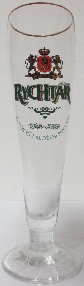RYCHTÁŘ 1913-2003 90.VÝROČÍ ZALOŽENÍ PIVOVARU (0,3L) stopka