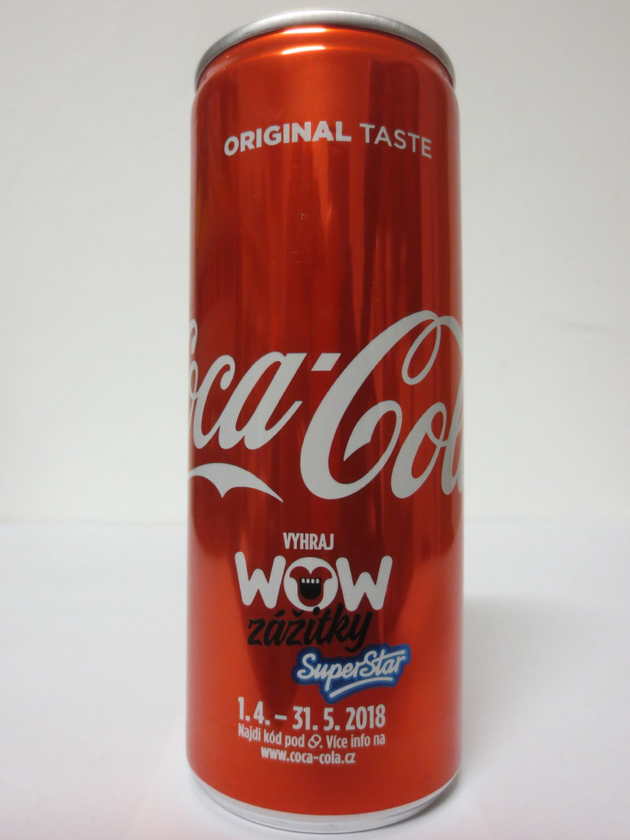 Coca Cola VYHRAJ WOW zážitky Super Star 1.4.-31.5.2018 from CZECH REPUBLIC (25cl) (B/O)