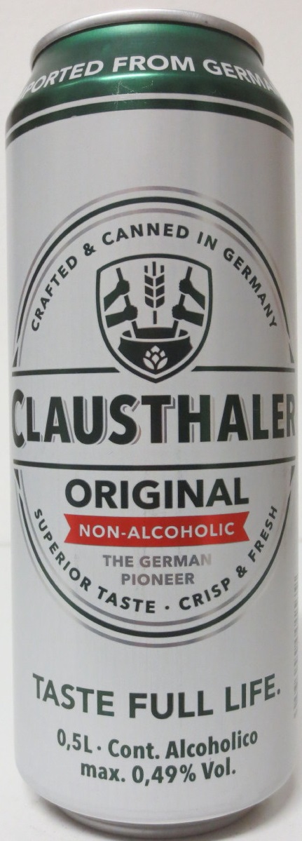 CLAUSTHALER ORIGINAL NON-ALCOHOLIC (50cl)