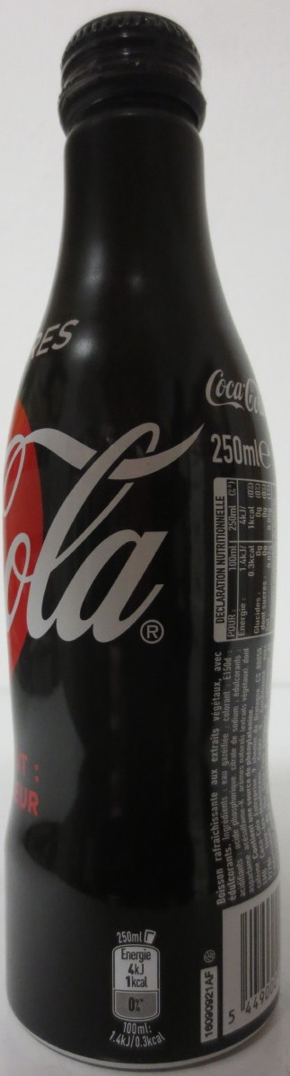 Coca Cola zero SUCRES Nr.1 (25cl) (FRANCE)