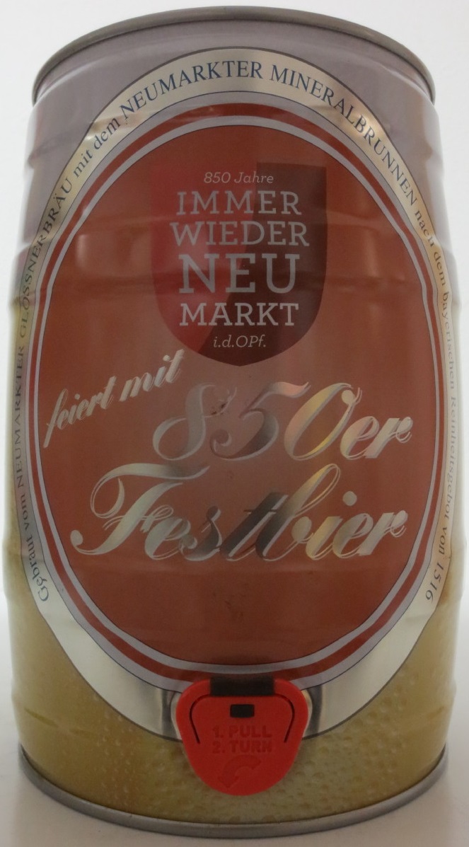 Glossner Bier feier mit 850er Festbier